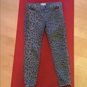 Current Elliot Cheetah Print Jeans